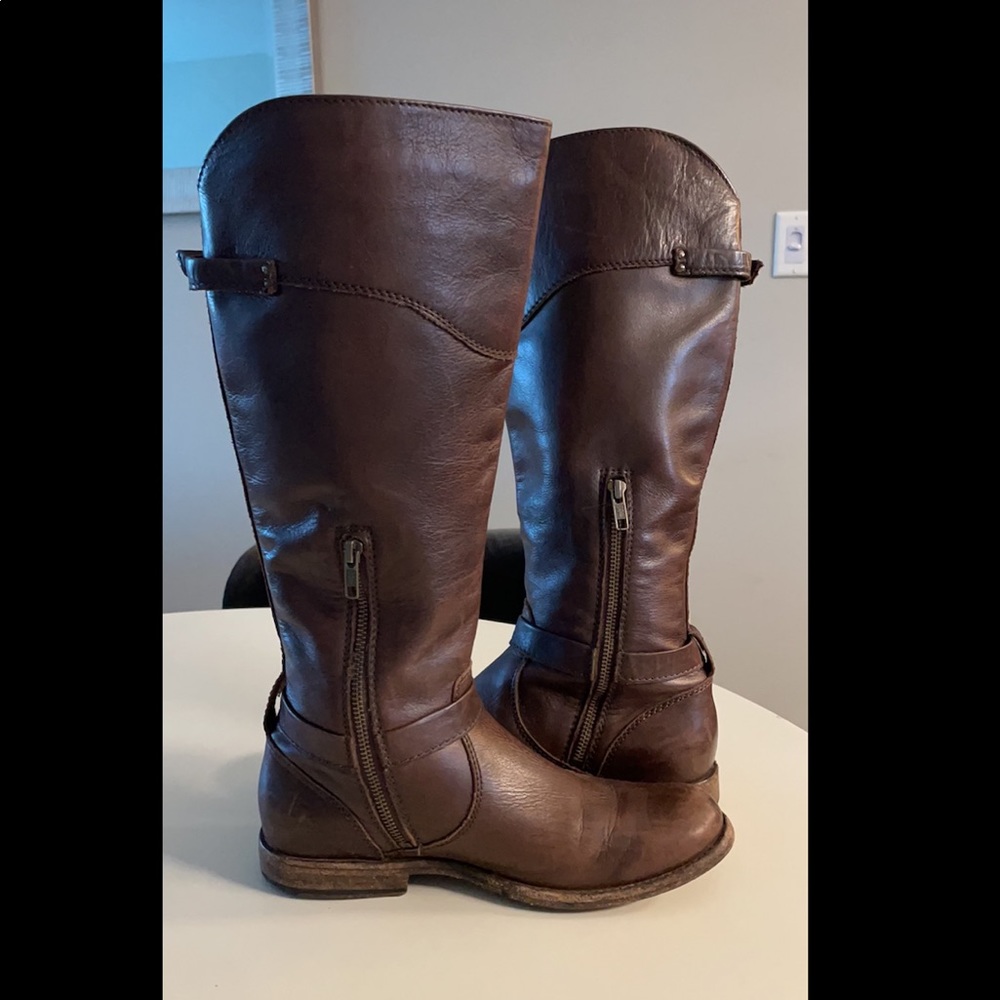 Frye mahogany boots